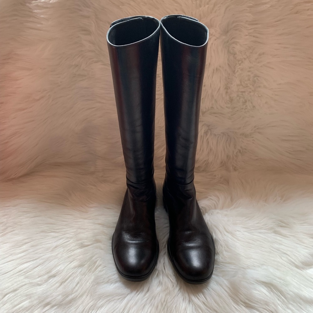 Authentic PRADA Logo Calzature Donna Moto Boots - Picture 5 of 8